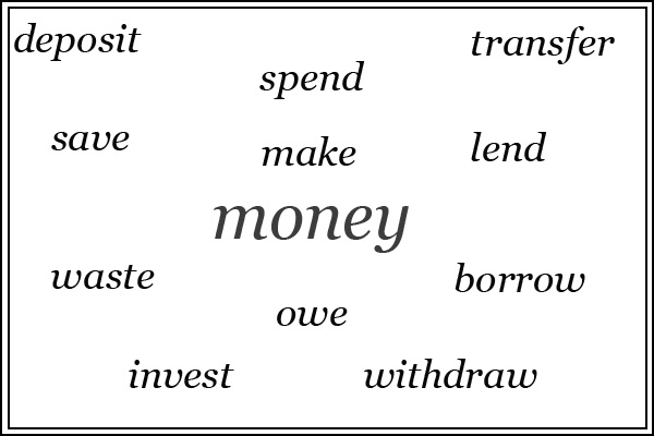 Таблица сочетаемости для слова «money».
