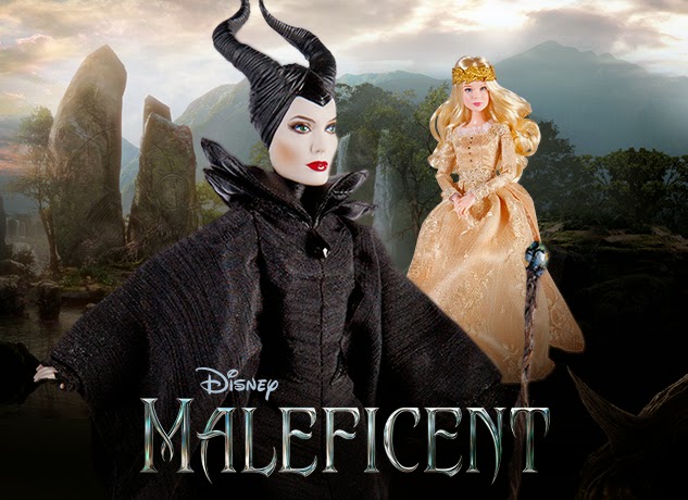Maleficent and Aurora dolls